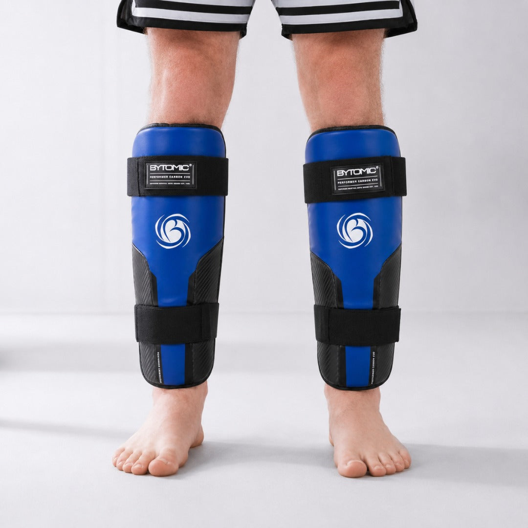 Bytomic Performer Carbon Evo Shin Guards Black/Blue
