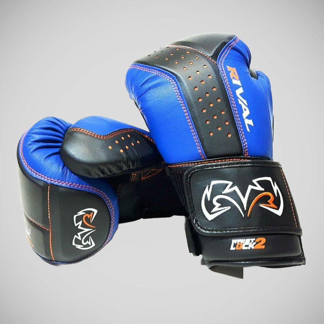Rival RB10 Intelli-shock Bag Gloves Black/Blue