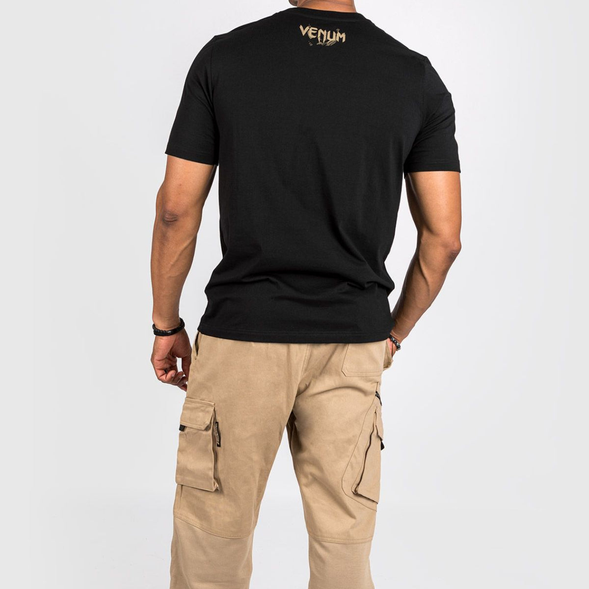 Venum Santa Muerte Tricou lateral întunecat negru/maro