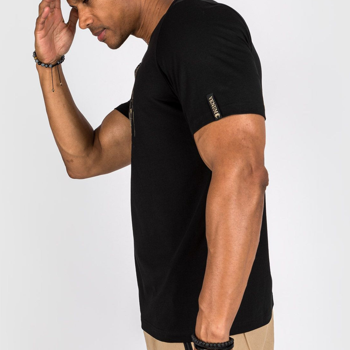 Venum Santa Muerte Tricou lateral întunecat negru/maro