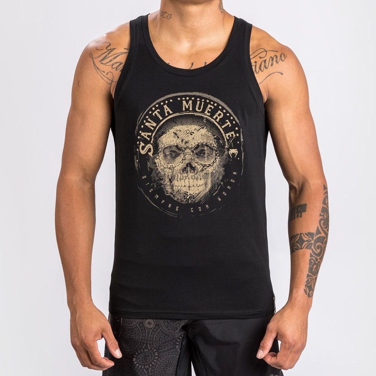 Venum Santa Muerte Dark Side Top Top Black / Brown