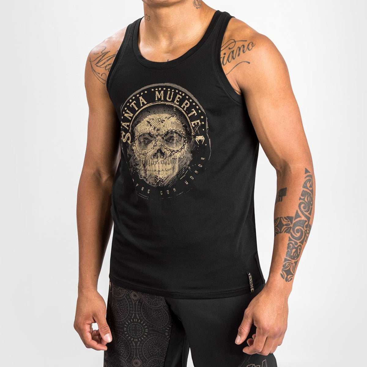 Venum Santa Muerte Dark Side Top Top Black / Brown