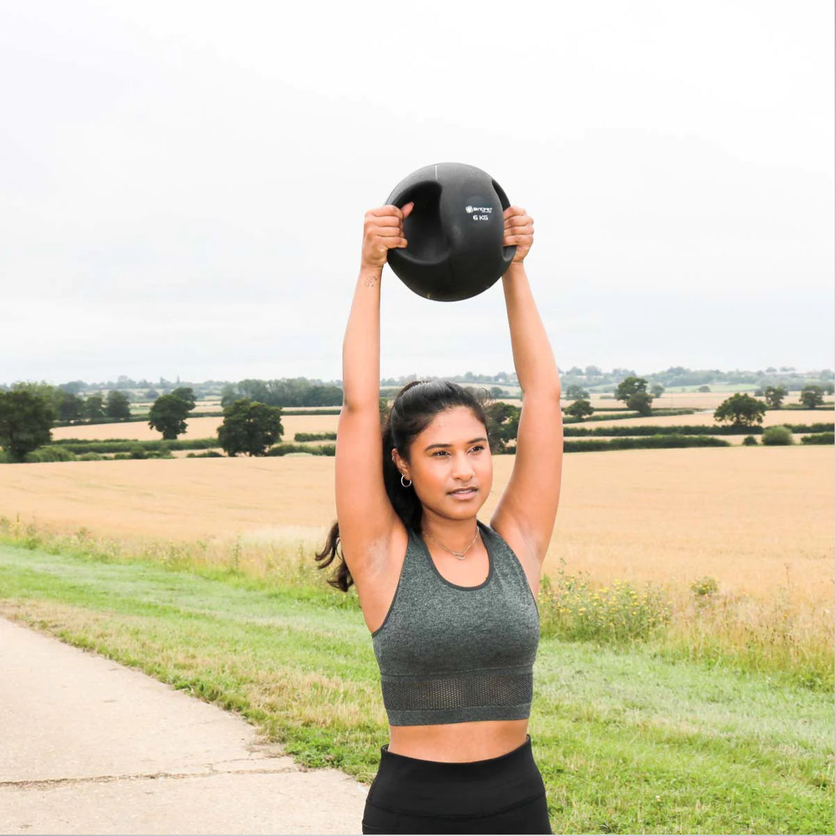 Bytomic Double Grip Medicine Ball 6 kg schwarz