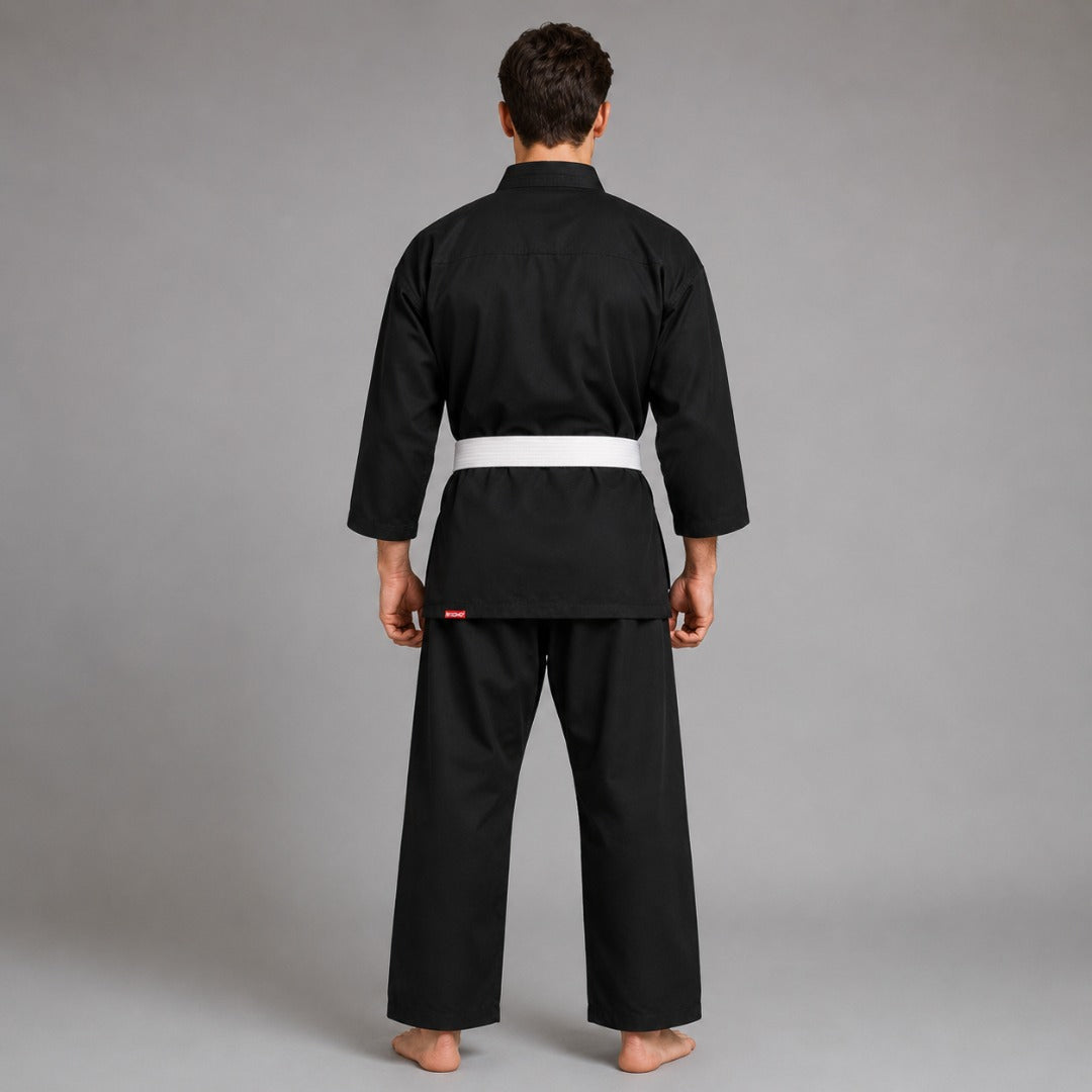 Bytomic Red Label 7oz Cotton Karate Uniform Black