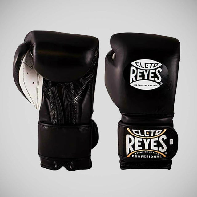 Cleto Reyes Hook and Loop Fastening Boxing Gloves Black