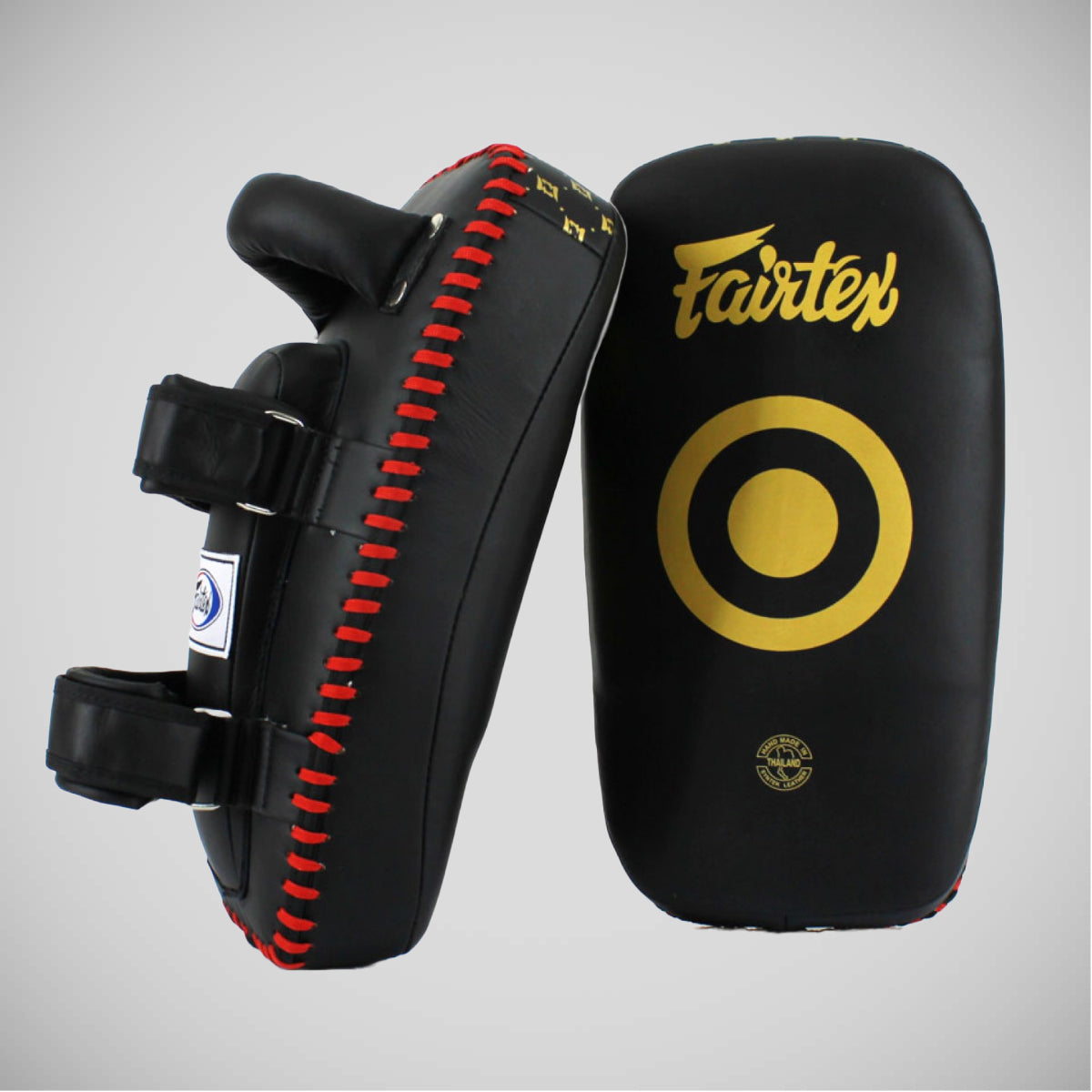 Fairtex KPLC5 Leichtes Gewicht Thai Kick Pads Schwarz/Gold