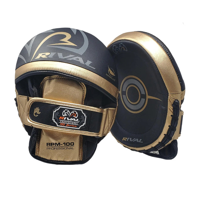 Rival RPM100 Professional Punch Mitts Black/Gold