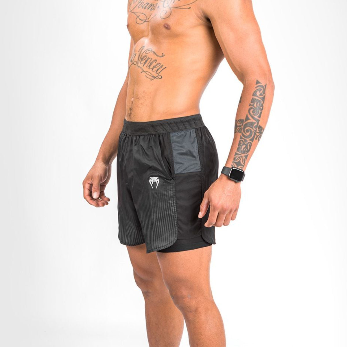 Venum Biomecha 2-In-1 Training Shorts Black/Grey