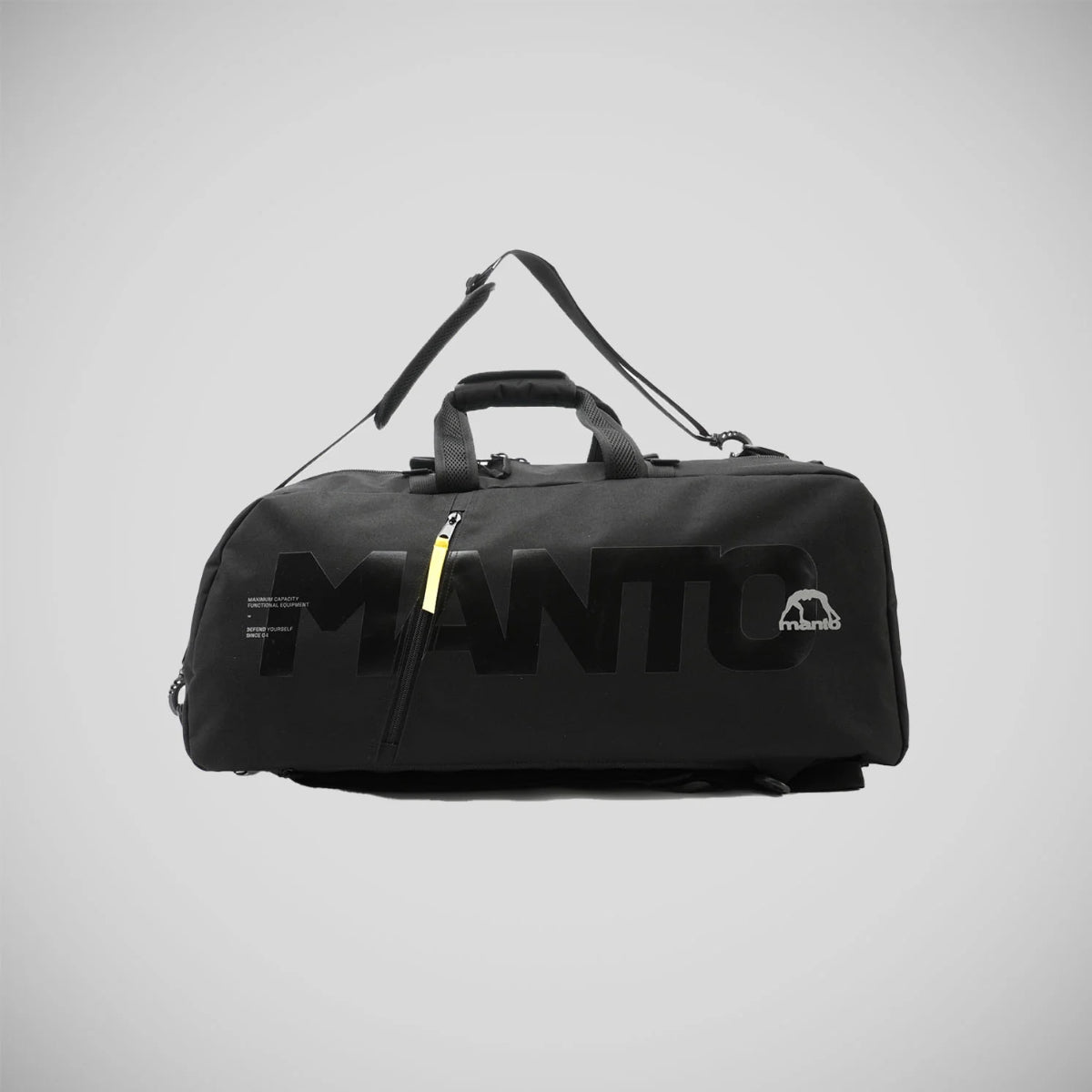Manto Blackout Sports Bag/Back Pack Black