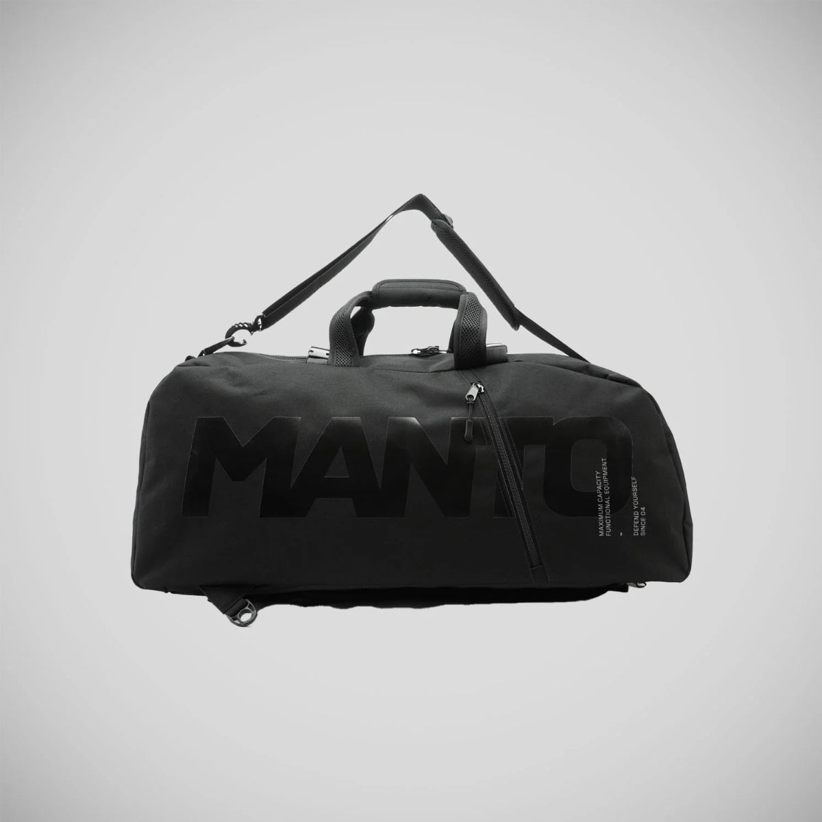 Manto Blackout Sports Bag/Back Pack Black