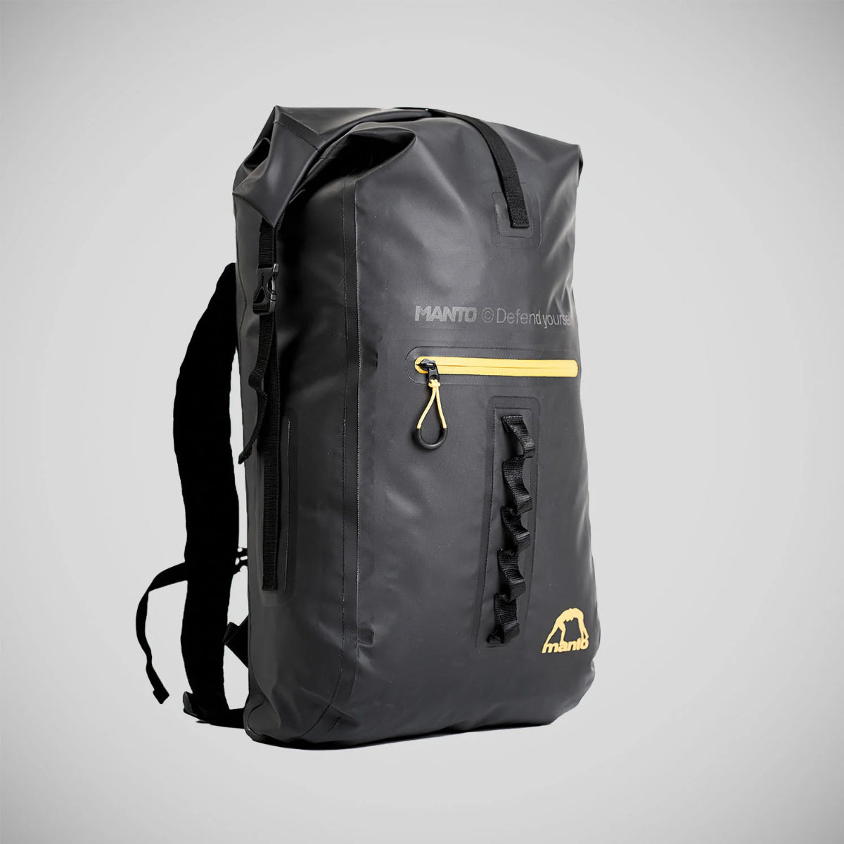 Manto New York Roll Top Back Pack Black