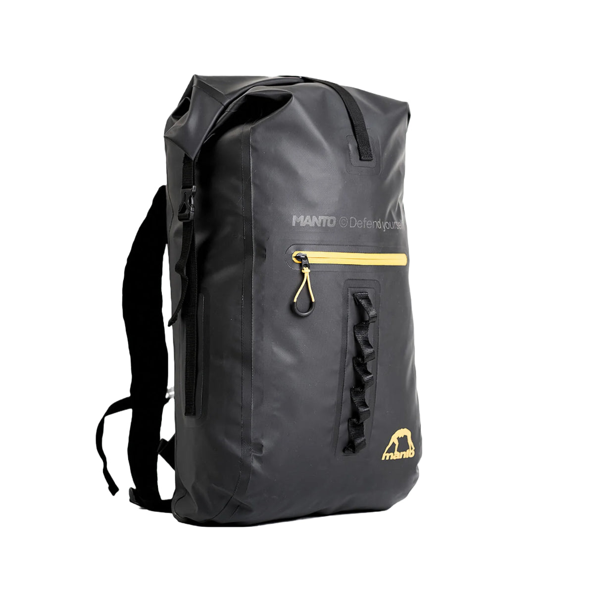 Manto New York Roll Top Back Pack Black