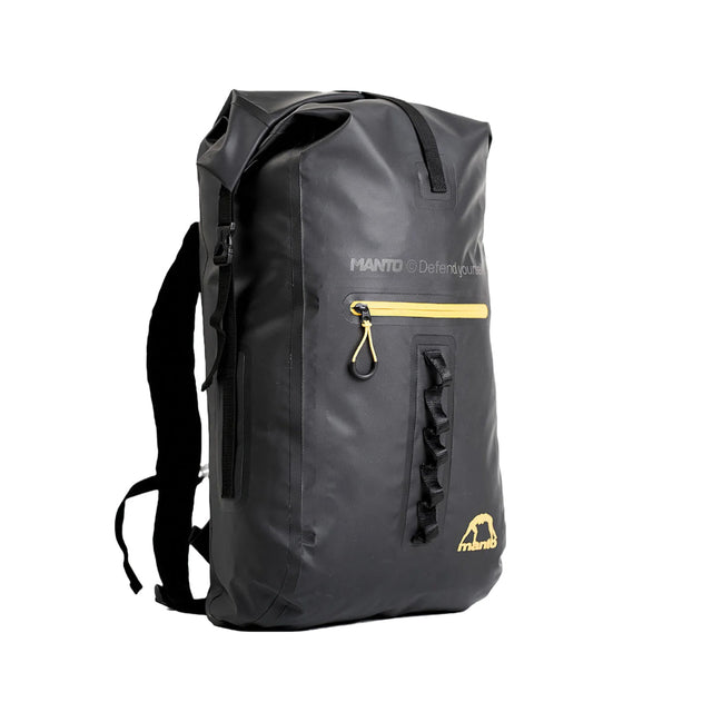Manto New York Roll Top Back Pack Black
