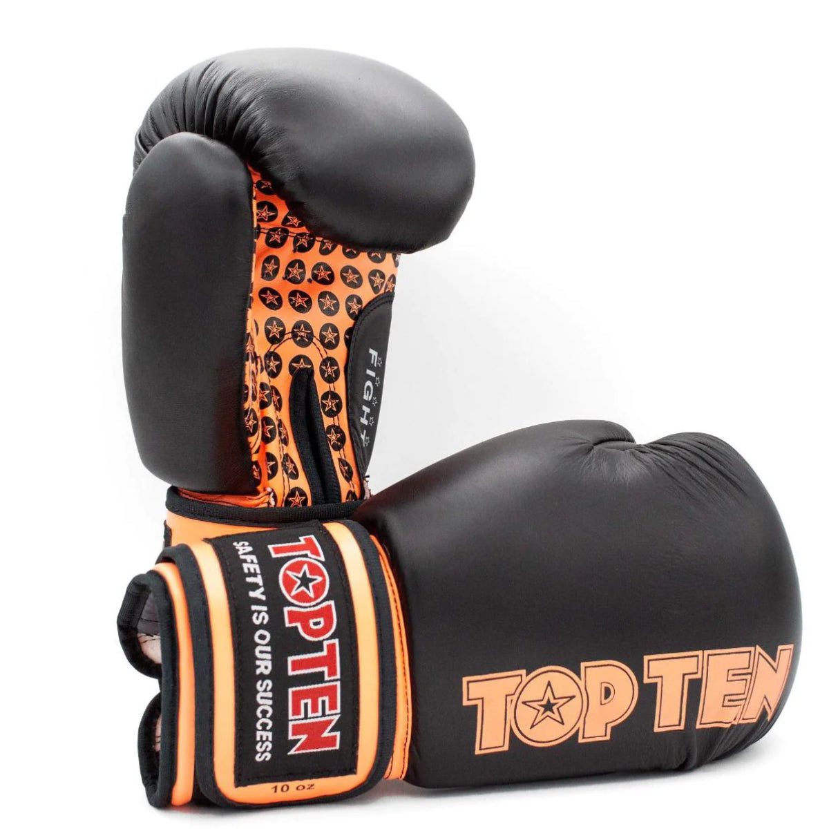 Top Ten Fight Boxing Gloves Black/Orange