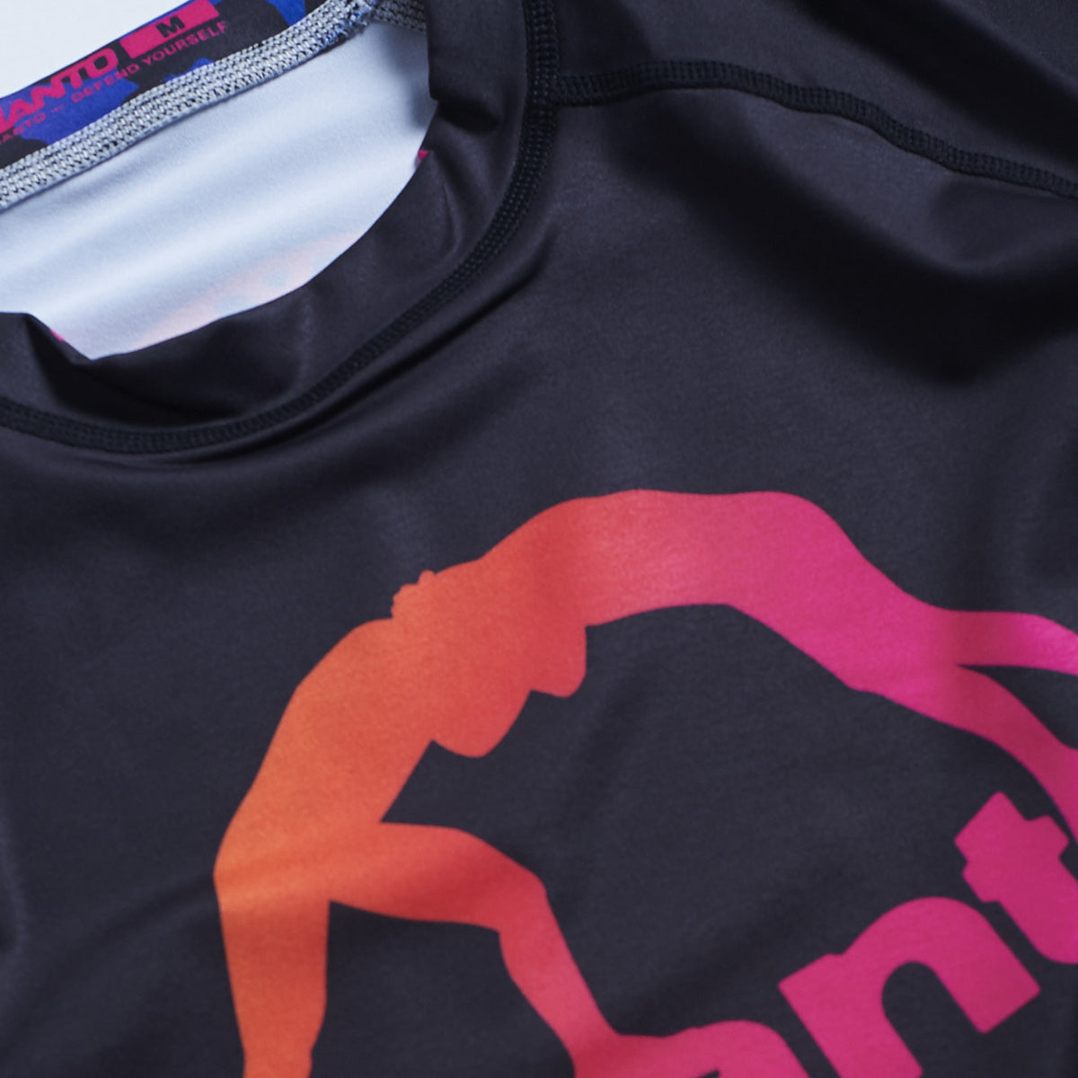 Manto Leopard Rash Guard preto/rosa