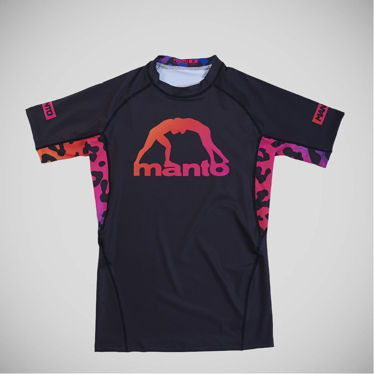 Manto Leopard Rash Guard preto/rosa