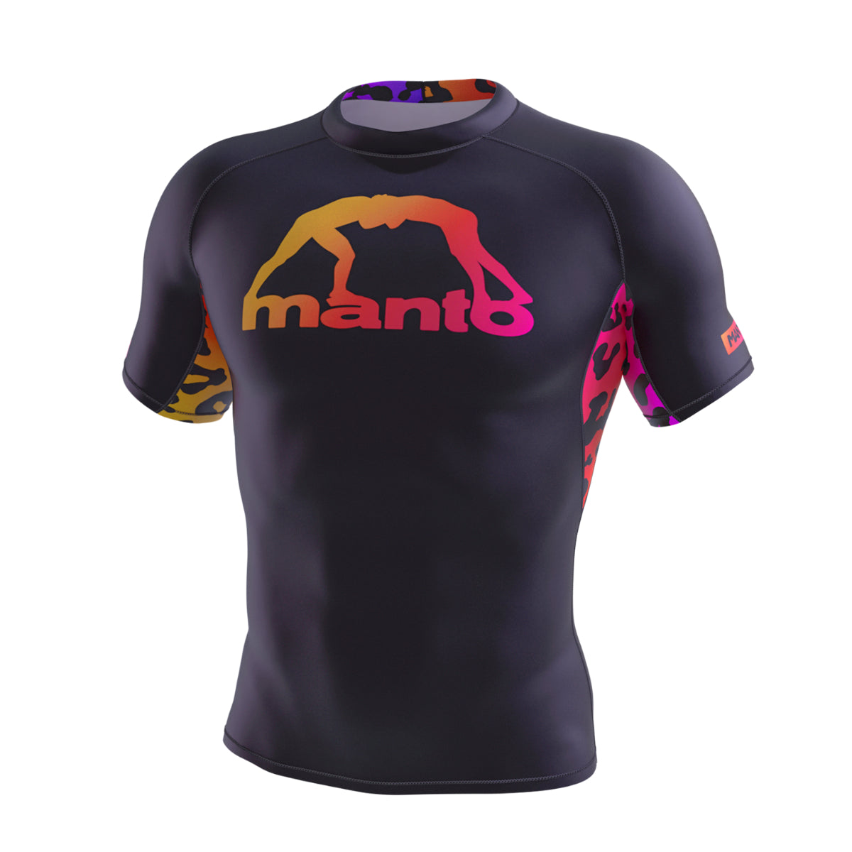 Manto Leopard Rash Guard preto/rosa