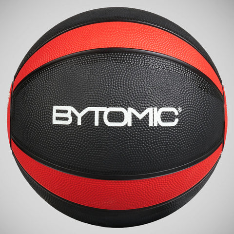 Black/Red Bytomic 9kg Rubber Medicine Ball