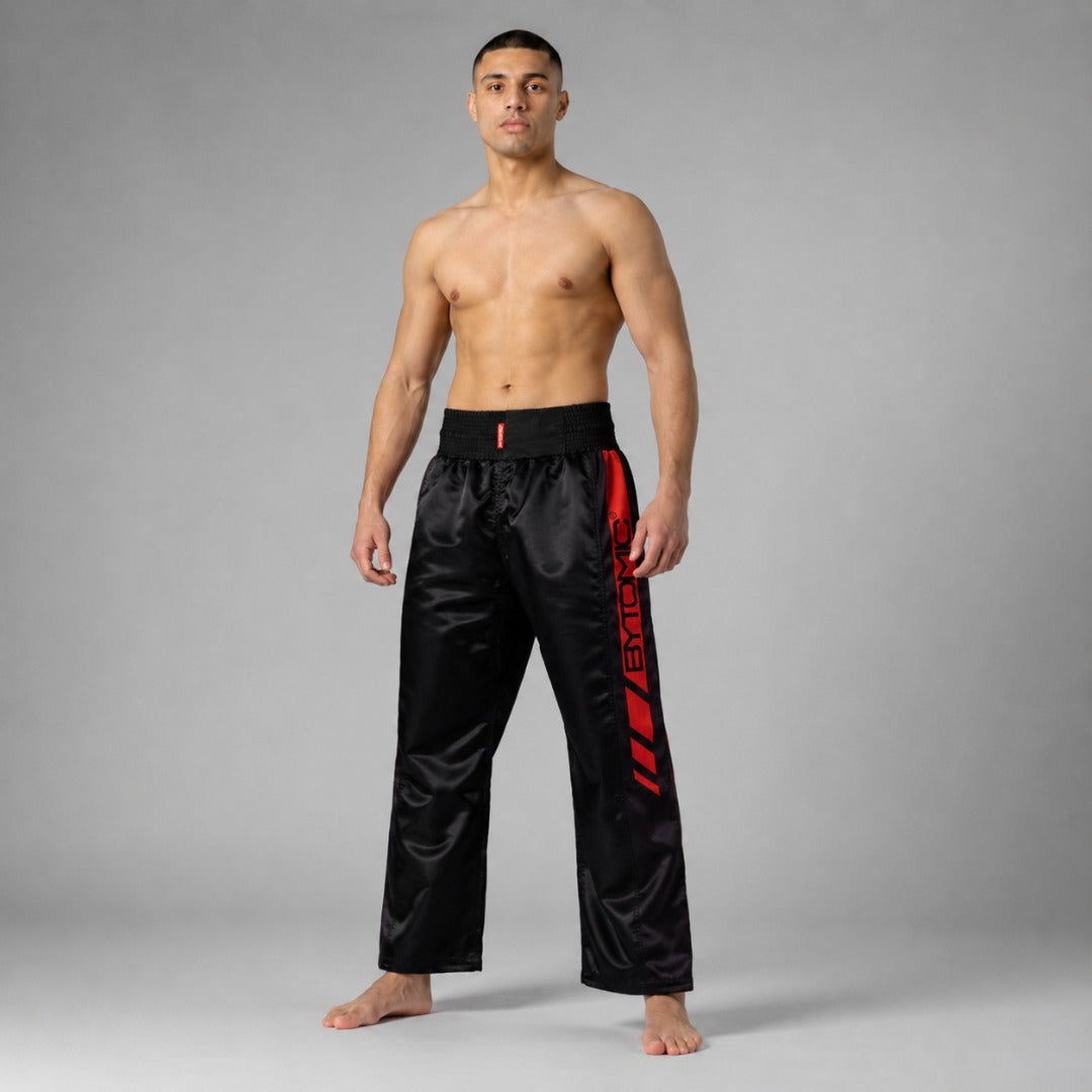 Bytomic Red Label Mesh Kickboxing παντελόνι μαύρο/κόκκινο
