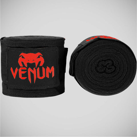 Black/Red Venum 2.5m Kontact Boxing Hand Wraps