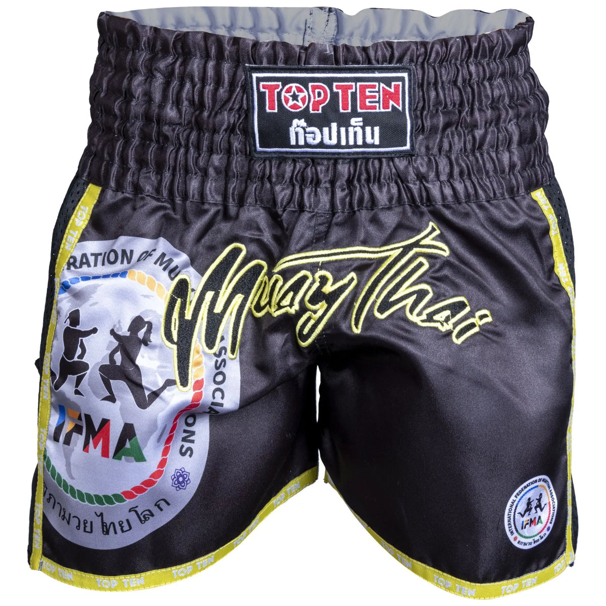 Top Ten Prachao ifma muay thai shorts negros