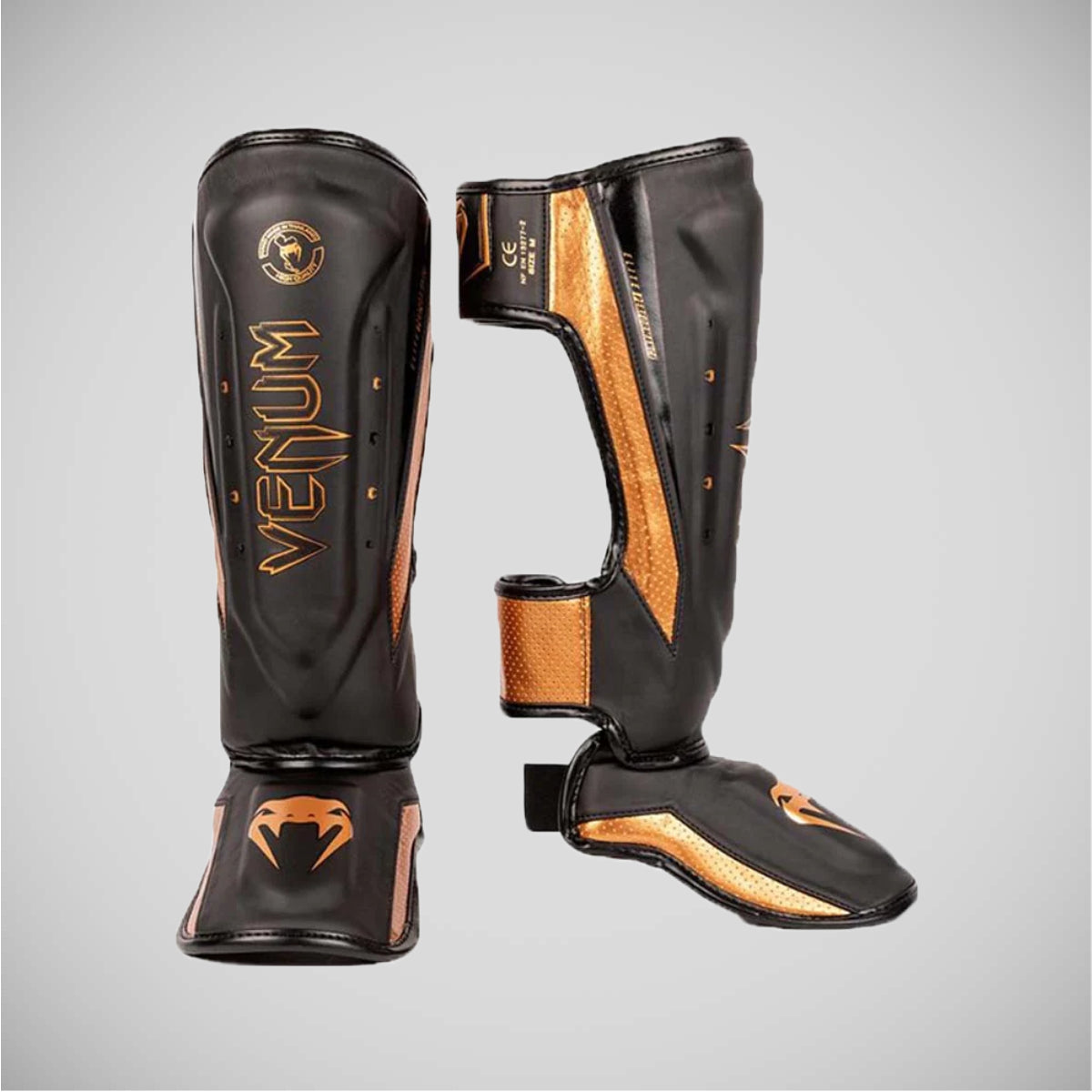 Venum Elite Evo Schinguards Siyah