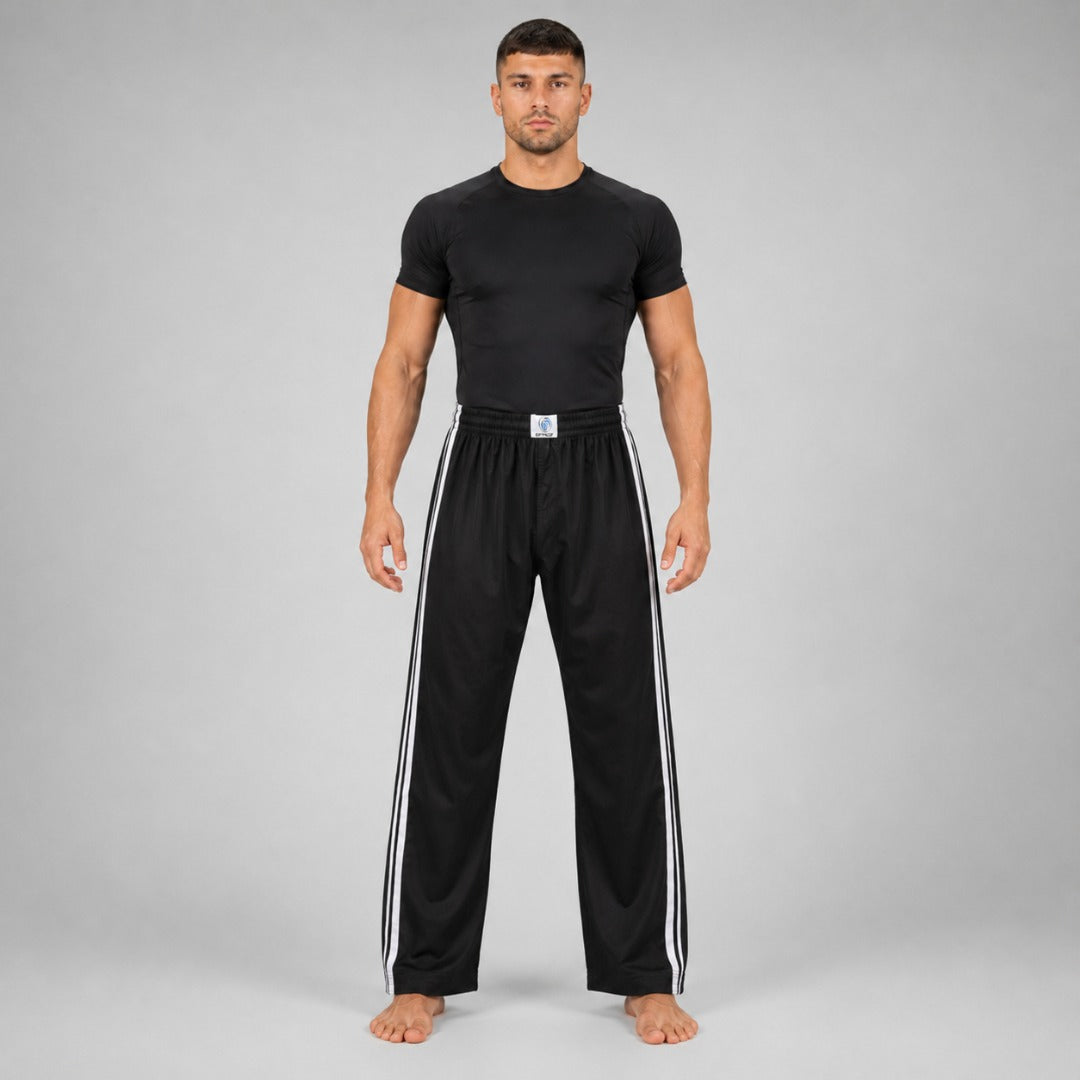 Bytomic Adult Double Stripe Contact Pants Black/White