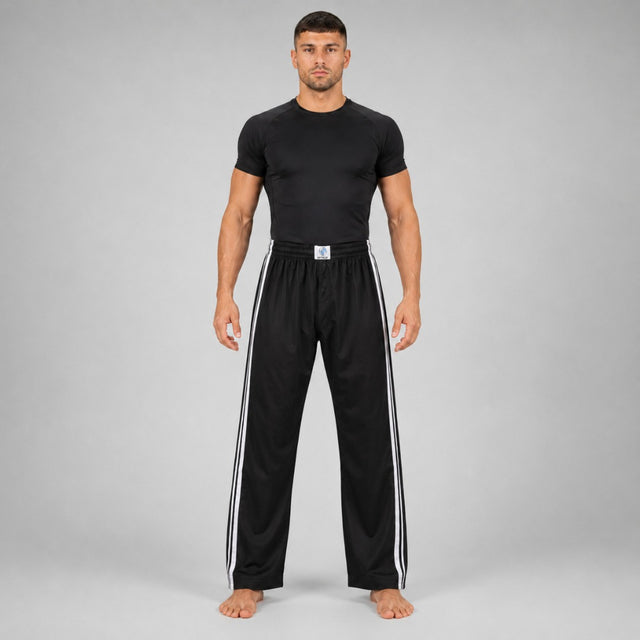 Bytomic Adult Double Stripe Contact Pants Black/White