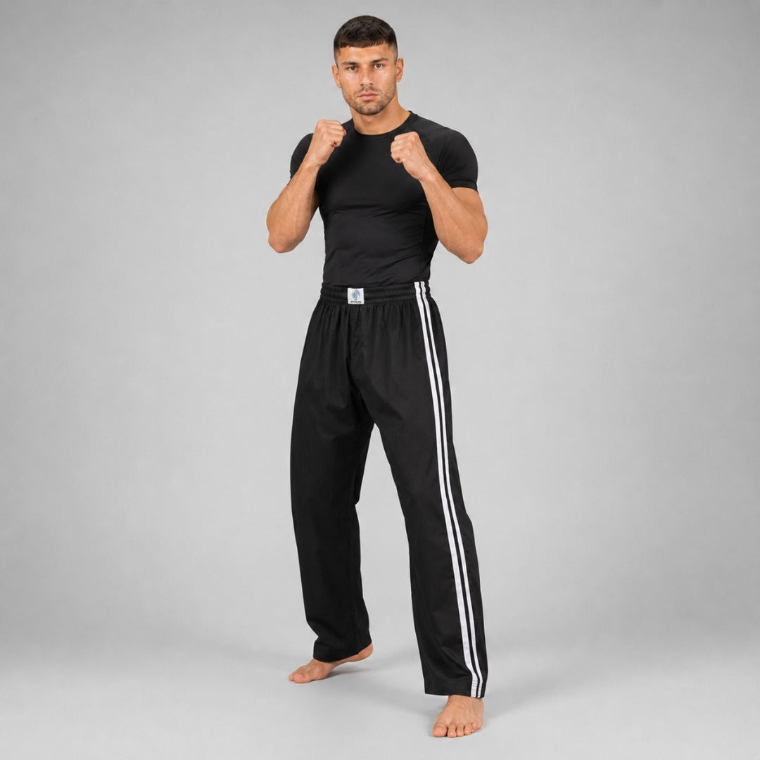 Bytomic Adult Double Stripe Contact Pants Black/White