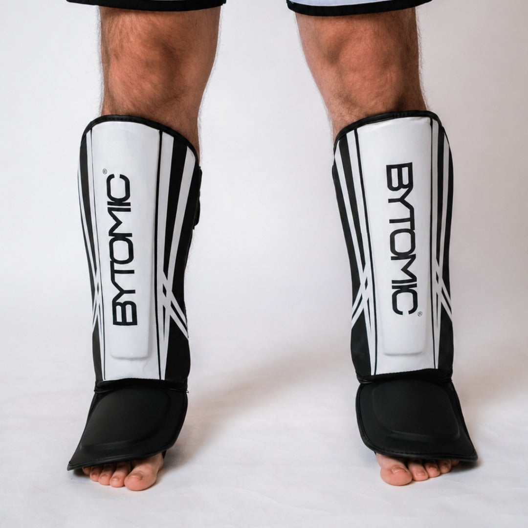 Bytomic Axis V2 Shin Instep Guards Black/White