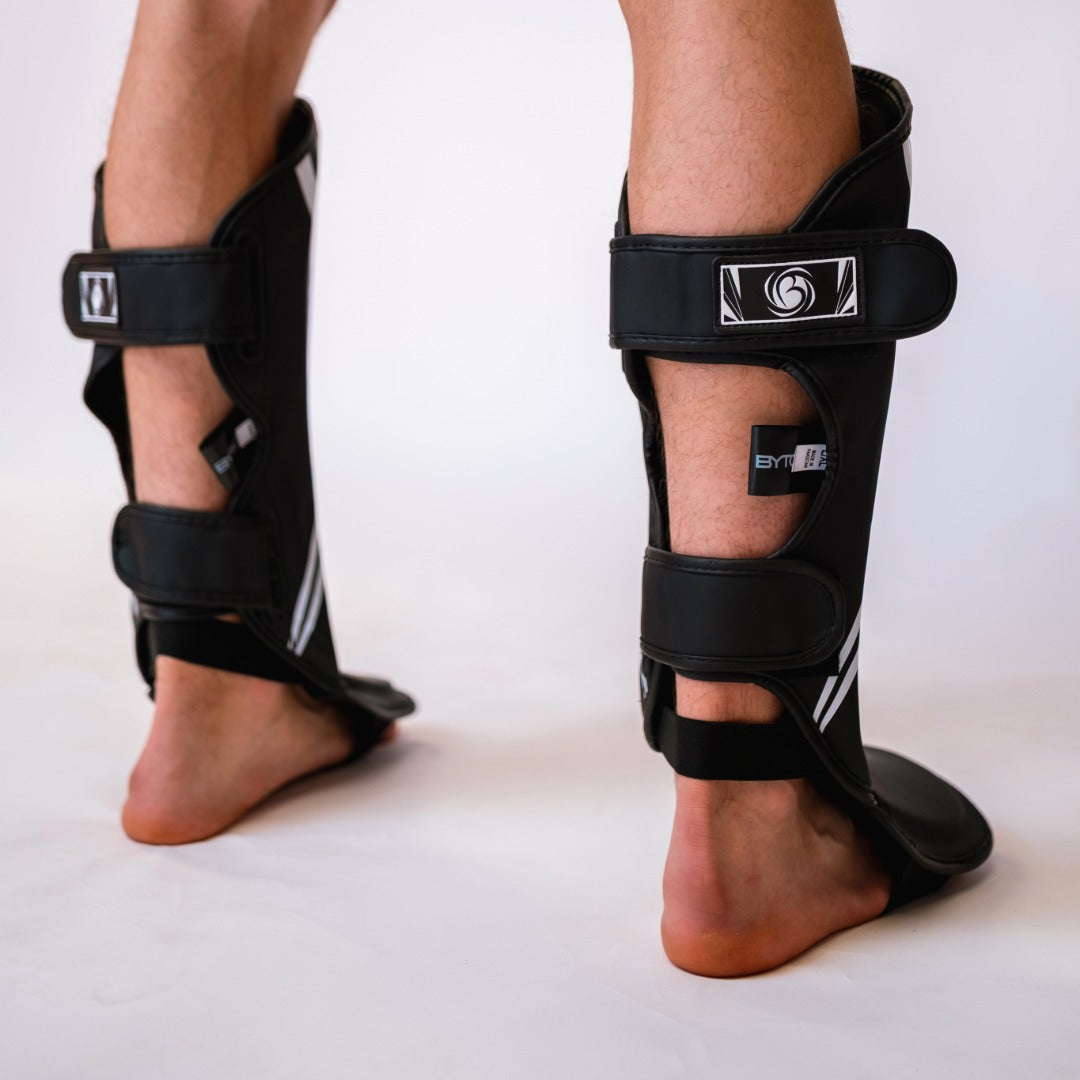 Bytomic Axis V2 Shin Instep Guards Black/White