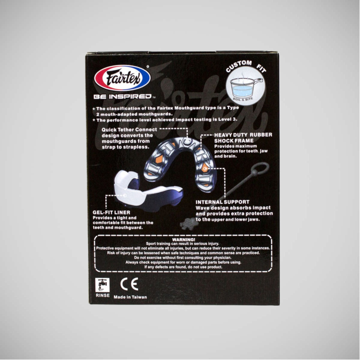 Fairtex mg3 gel gard gura negru/alb