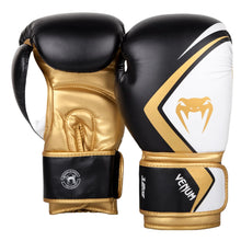 Black/White/Gold Venum Contender 2.0 Boxing Gloves