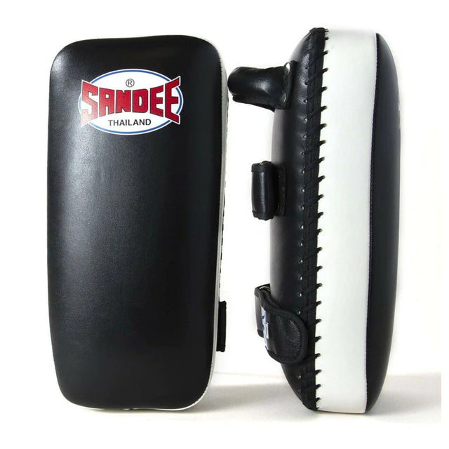 Sandee Leather Authentic Large Flat Thai Pads Black/White