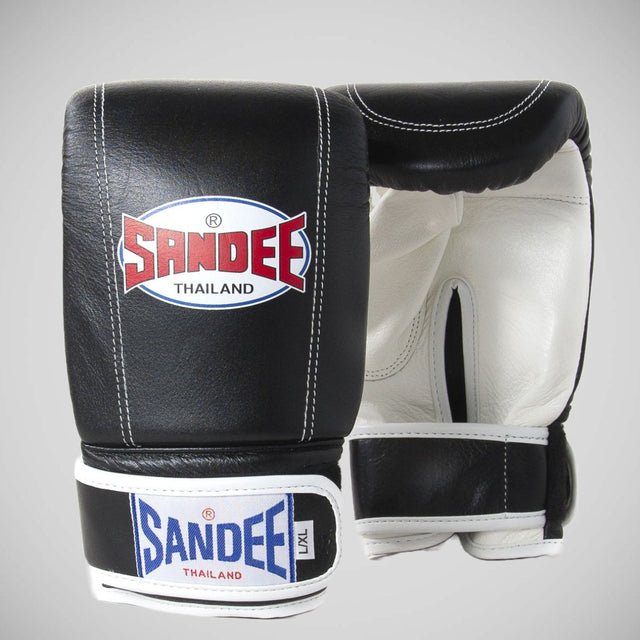 Sandee Leather Bag Gloves Black/White