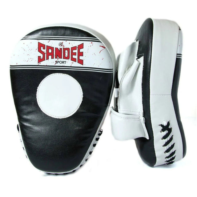Sandee Sport Curved Focus Mitts Black/White