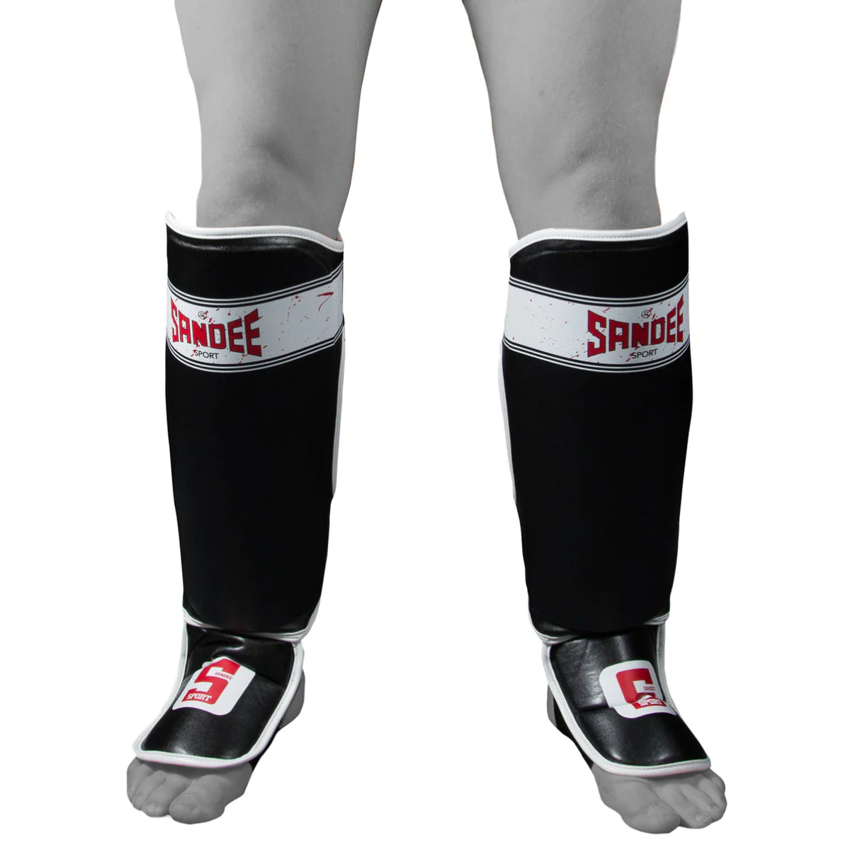 Sandee Sport Slim Shinguard Black/White