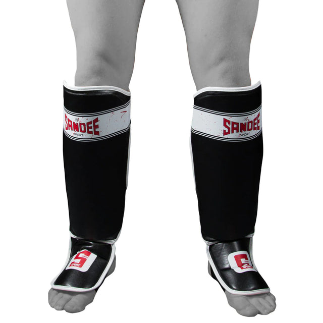 Sandee Sport Slim Shinguard Black/White