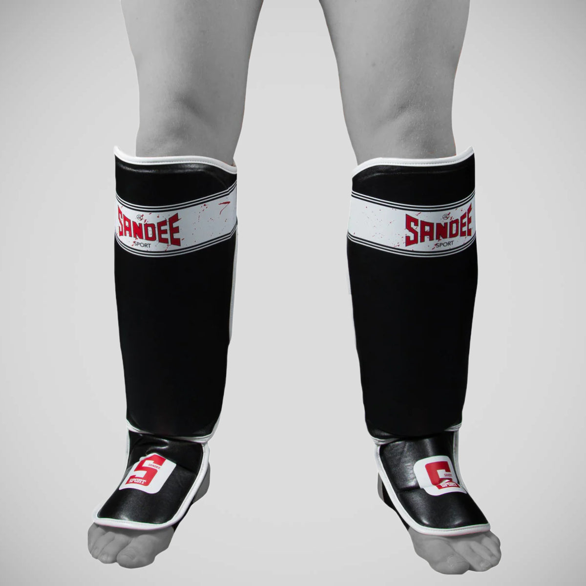 Sandee Sport Slim Shinguard Black/White
