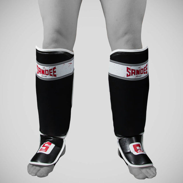 Sandee Sport Slim Shinguard Black/White