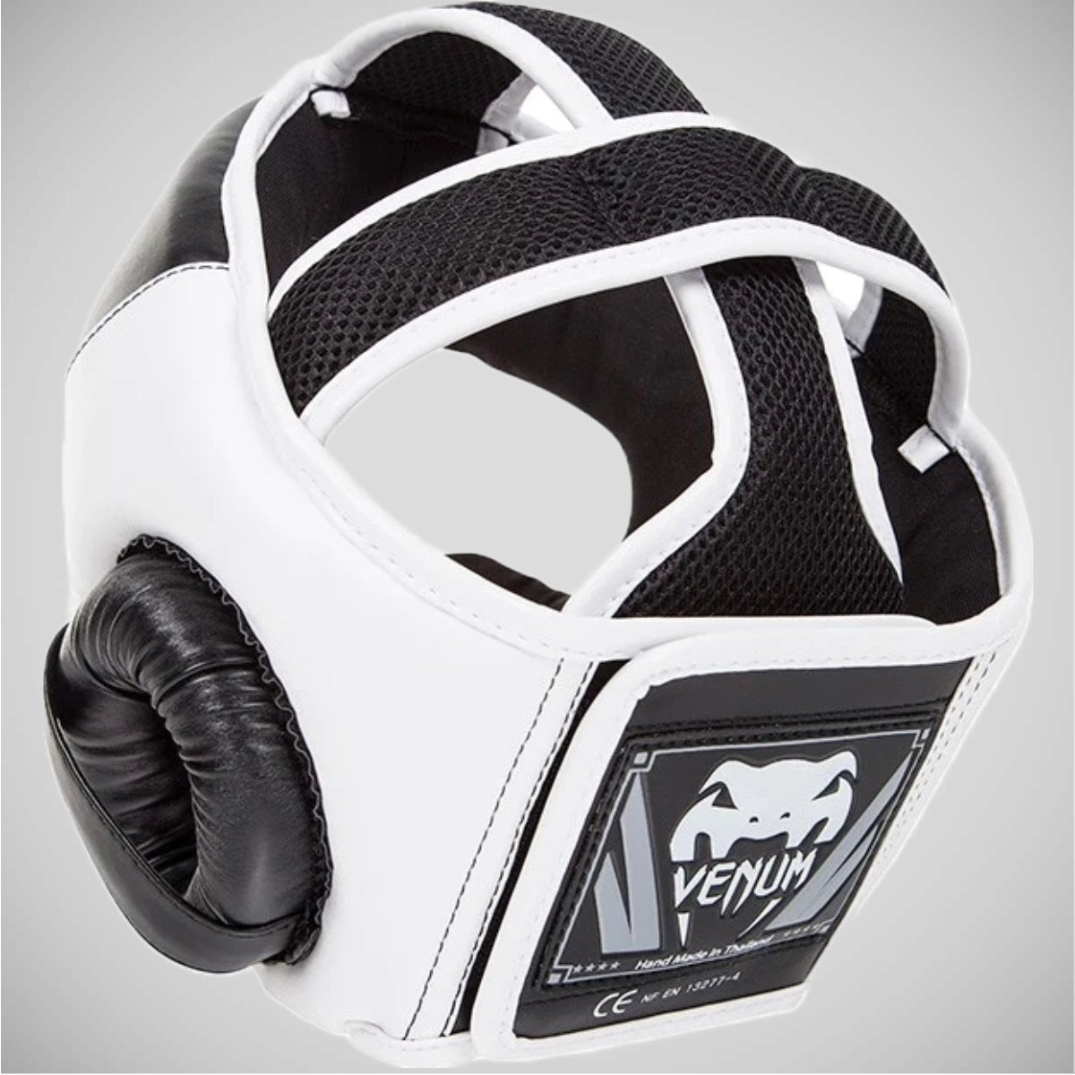 Venum Challenger V2 Hook & Loop Head Guard Black/White