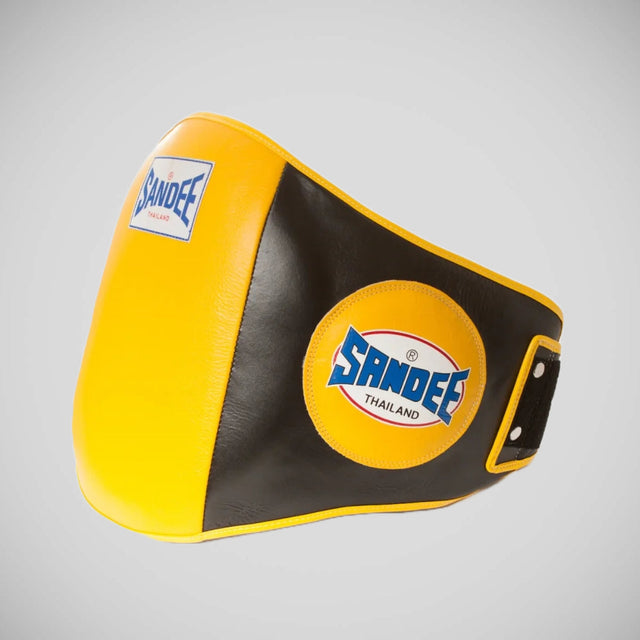 Sandee Leather Authentic Belly Pad Black/Yellow