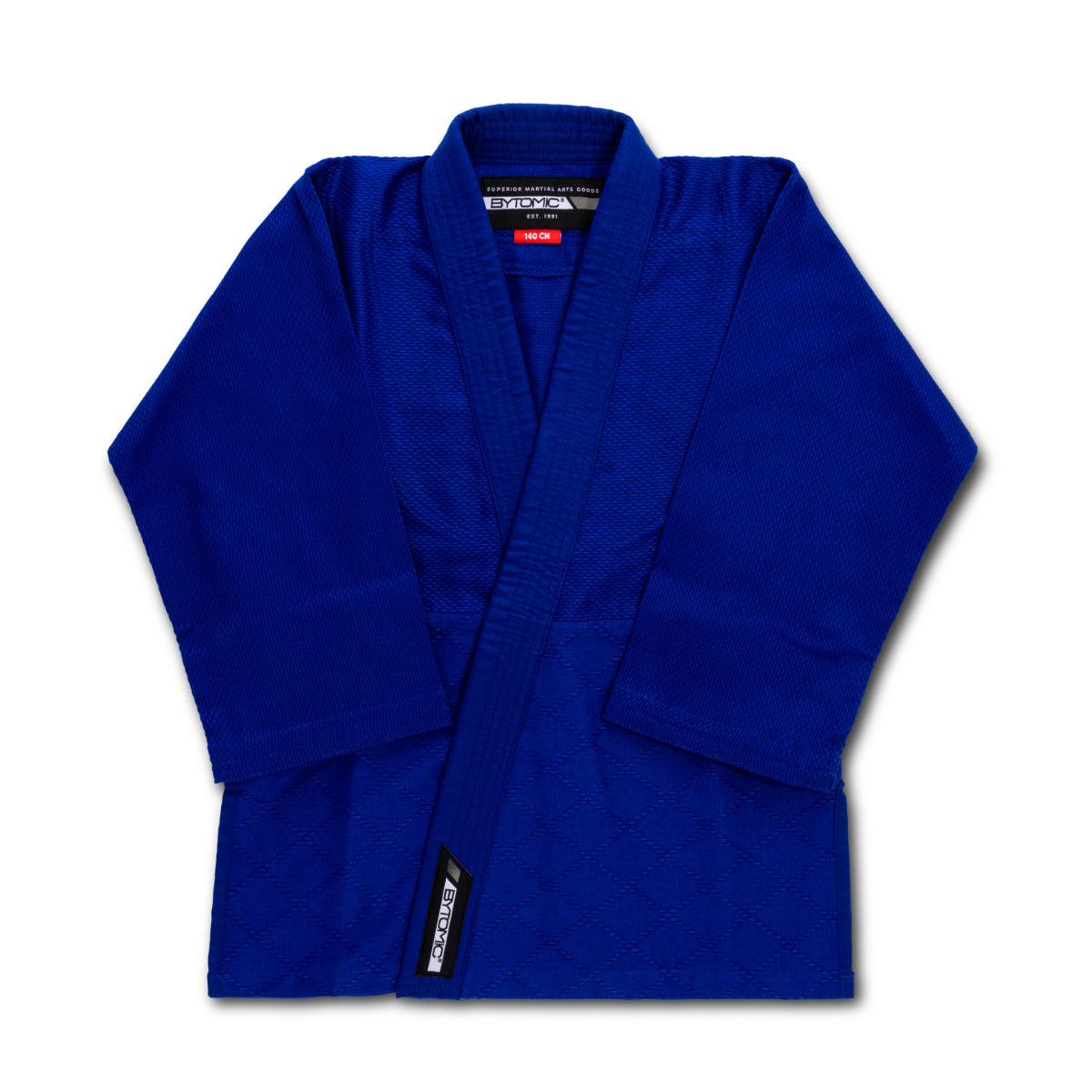 Etichetă roșie bytomic adult judo uniform albastru