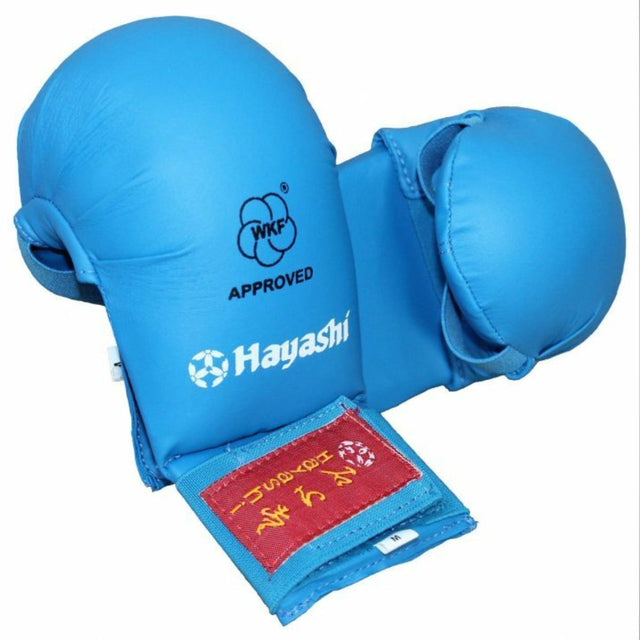 Hayashi Tsuki WKF Approved Karate Mitts Blue