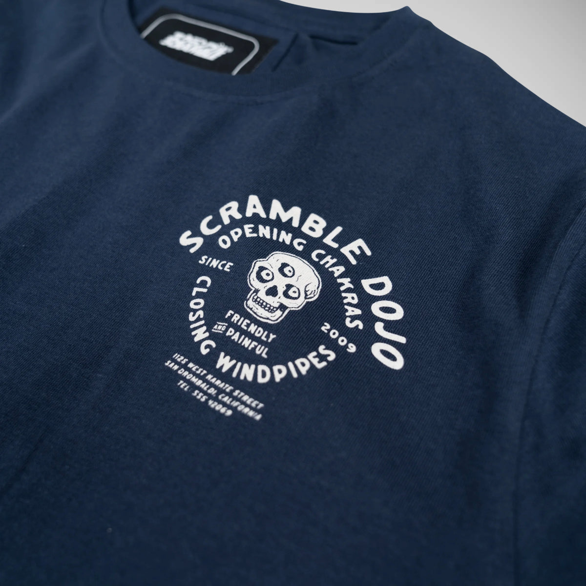 Çatlak Çakra T-Shirt Mavi