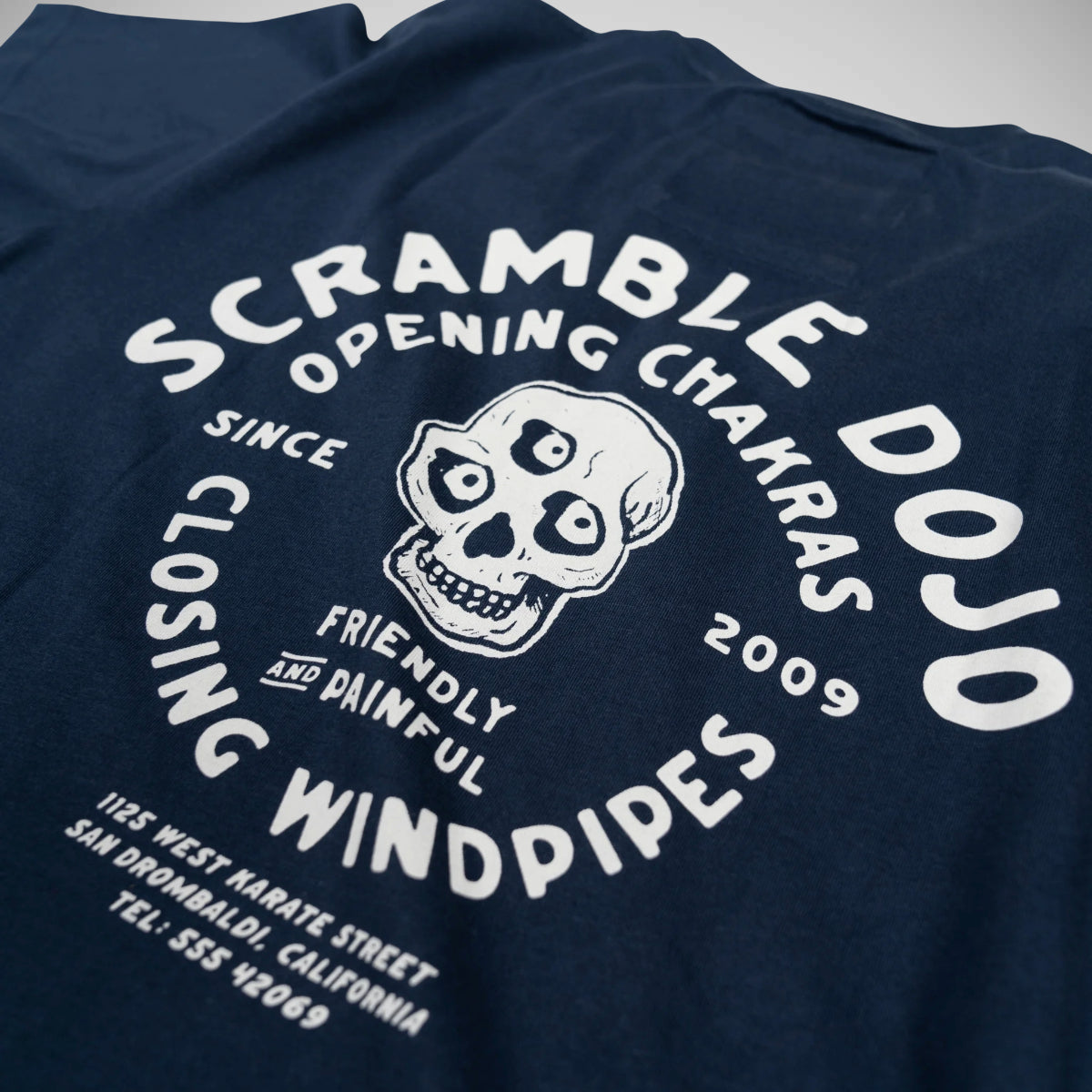 Çatlak Çakra T-Shirt Mavi