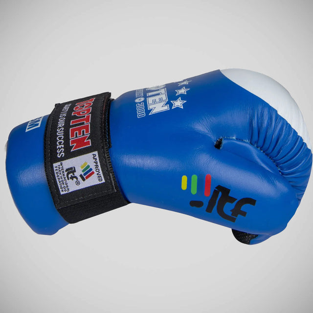 Top Ten Open Hand Superfight ITF Gloves Blue