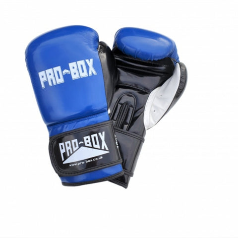 Blue/Black Pro-Box Club Spar Boxing Gloves