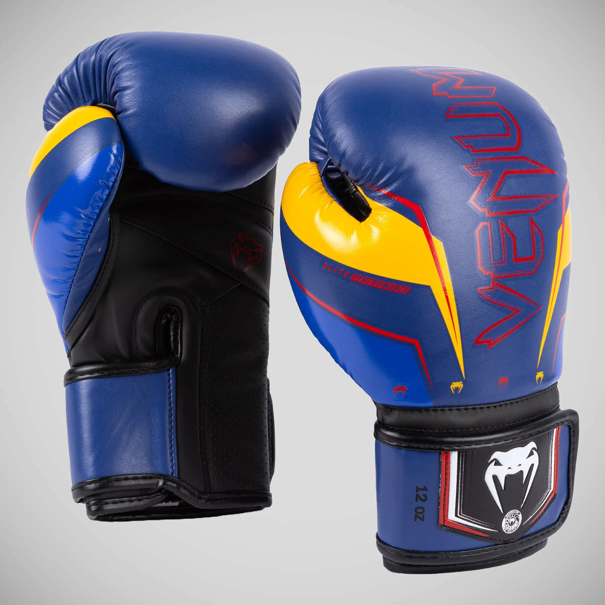 Blue/Yellow Venum Elite Evo Boxing Gloves