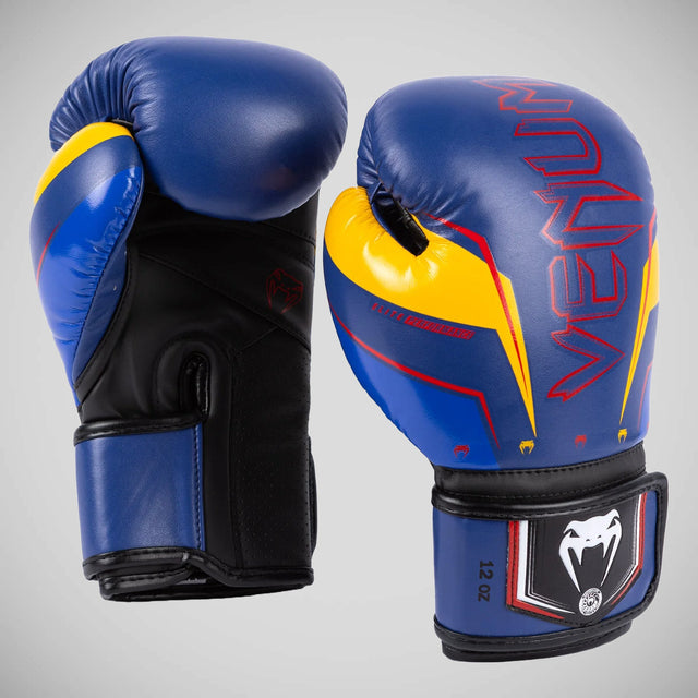 Venum Elite Evo Boxing Gloves Blue/Yellow